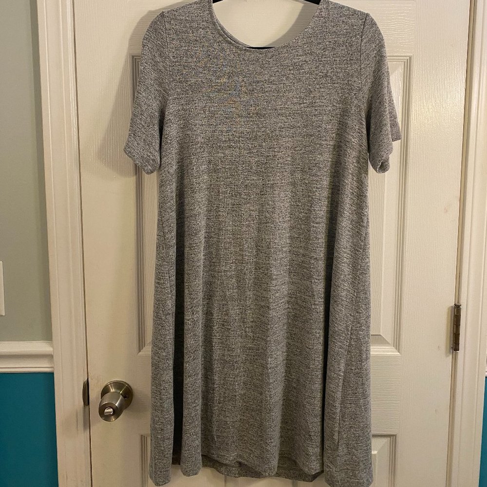 Heather gray t-shirt dress